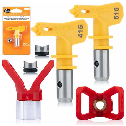 Set Ugelli Di Spruzzatura Ultra Spray 415 E 515 - Protezione E Precisione | Compatibile Con Pistole Verniciatura | Alta Qualità E Durata - Foto 1