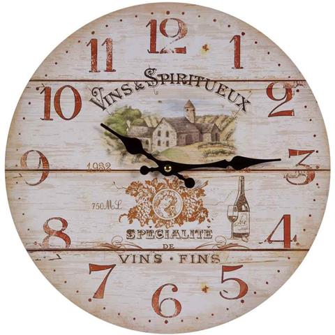 Orologio Da Parete In Legno Marrone D34x2h - Foto 1