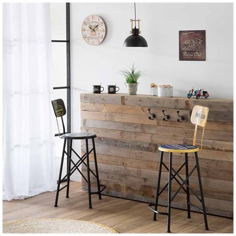 Orologio Da Parete In Legno Marrone D34x2h - Foto 2