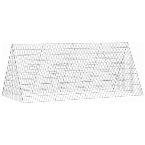 Gabbia per polli Argento 215 x 100 x 85 cm Acciaio zincato - Foto 1