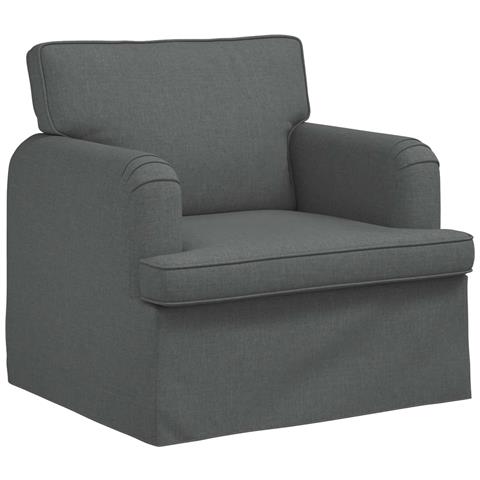 Divano Grigio scuro 84 x 80 x 85 cm Tessuto - Foto 1