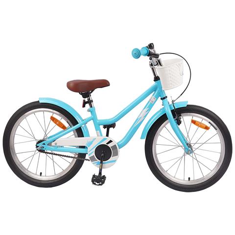 Bicicletta per Bambini 18 Pollici per 5-7 anni Blu Chiaro - Foto 1