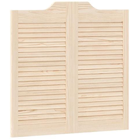 Porte Swing Naturale 80 x 40 cm Legno Massello di Pino - Foto 1