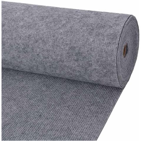 Tappeto Grigio 1,2 x 15 m Poliestere - Foto 1