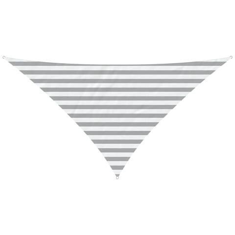 Vela da ombra solare Grigio chiaro e bianco 2,5 x 2,5 x 3,5 m - Foto 1