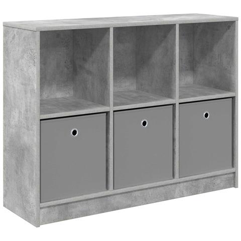 Credenza con cassetto Grigio cemento 102 x 32 x 73,5 cm - Foto 1