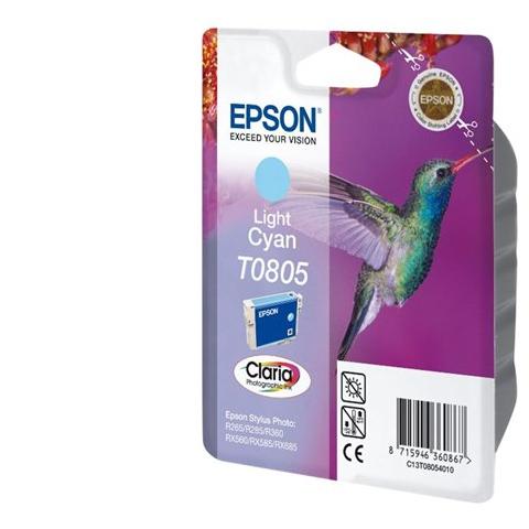 C13T08054021 Cartuccia Ink Originale Ciano Chiaro per Stylus R265 / RX560 / R360 - Foto 2