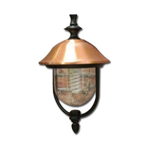 Lampada per esterno a catena in alluminio e rame 25x45 cm - Foto 1