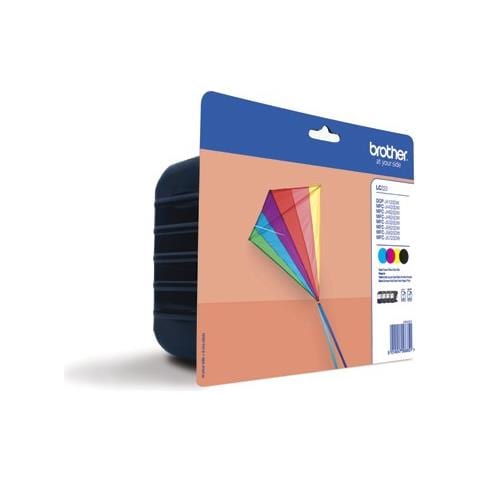 LC223VALBP Cartuccia Ink Originale Nera-Giallo-Magenta-Ciano MFC-J4420DW MFC-J4625DW Capacità 550 Pagine  - Foto 8