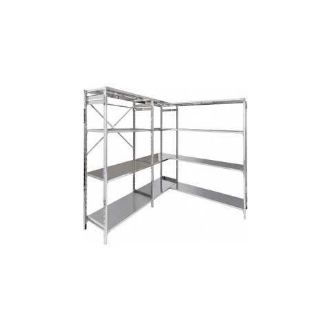 Scaffalatura in acciaio inox a ganci 70x30x150h - Foto 1