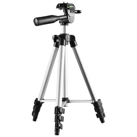 Treppiede per Fotocamere con Testa a 3 Movimenti Altezza Max 106 cm Grigio 17996-EU - Foto 1