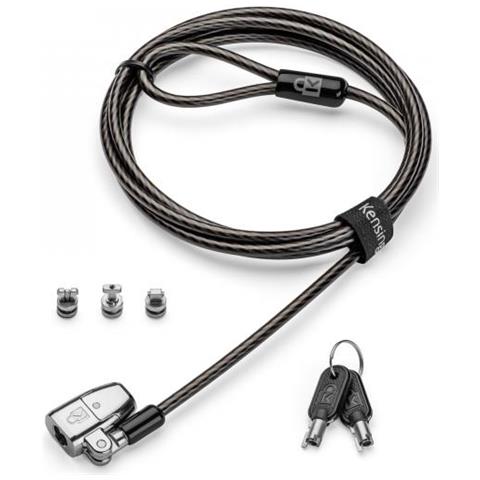 Lucchetto per Laptop K68102EU con Lunghezza 1.8 Metri Chiave 3 in 1 ClickSafe 2.0 Colore Nero - Foto 1