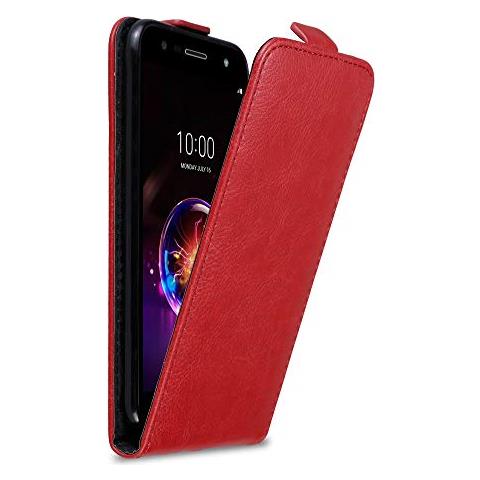 Custodia Compatibile Con Lg X Power 3 In Rosso Mela - Coperchio Protettivo In Design Flip Con Chiusura Magnetica - Foto 1