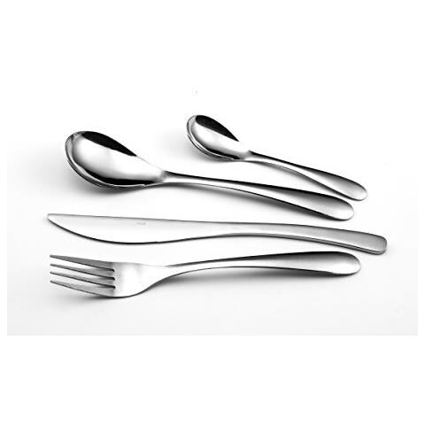 Nymphea Servizio Posate 24 Pezzi, Inox, Pvc - Foto 2