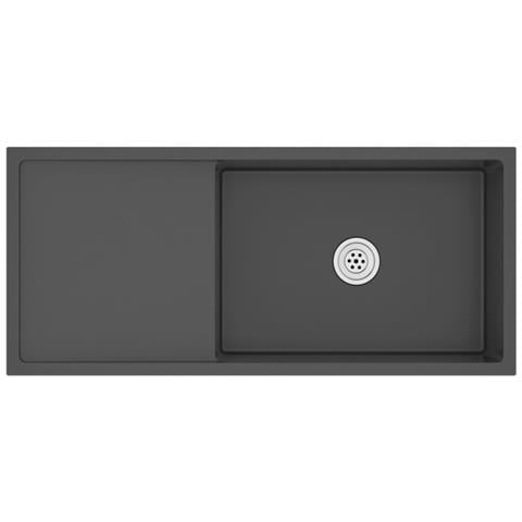 Lavello Da Cucina Lavorato A Mano Nero In Acciaio Inox - Foto 1