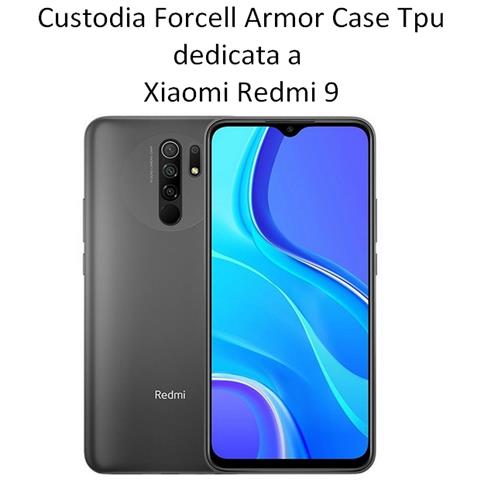 Custodia Armor Case Tpu Cover Per Xiaomi Redmi 9 - 9 Prime Black - Foto 2