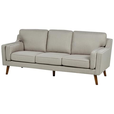 Divano 3 Posti Lokka Tessuto Beige - Foto 8