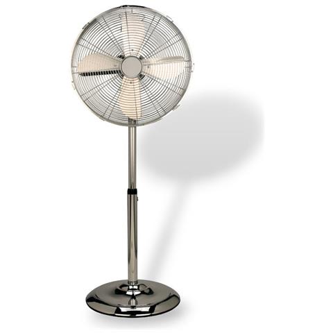 Ventilatore A Piantana 40w Completamente In Metallo Con 4 Pale E Altezza Regolabile - Foto 1