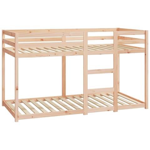 Letto a Castello senza Materasso 90x190 cm Legno di Pino - Foto 1