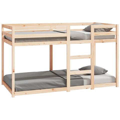 Letto a Castello senza Materasso 90x190 cm Legno di Pino - Foto 2