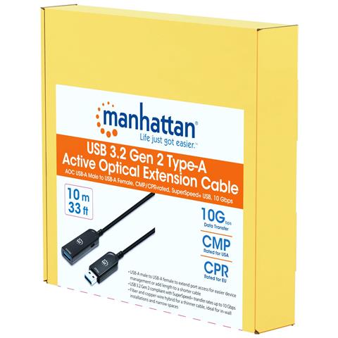 Cavo Ottico Attivo Usb 3.2 Gen 2 Superspeed+ Active Optical Cable Usb A M /f 10m - Foto 2