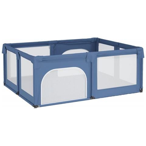 Box Per Bambini Con 2 Porte Blu Chiaro In Tessuto Oxford - Foto 2