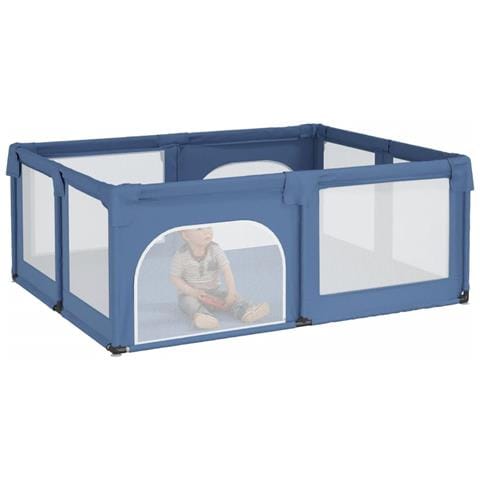 Box Per Bambini Con 2 Porte Blu Chiaro In Tessuto Oxford - Foto 3