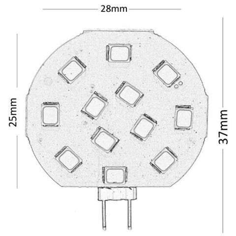 3 X Lampadina 12 Led Luce Naturale Lampada Slim Piastra Tonta G4 2 Watt - Foto 3