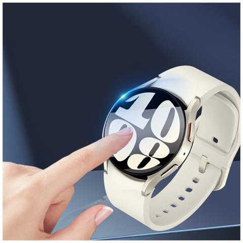 Proteggi Schermo In Vetro Temperato Per Samsung Galaxy Watch 6 - Confezione Da 2 44 Mm - Foto 2