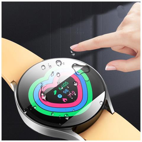Proteggi Schermo In Vetro Temperato Per Samsung Galaxy Watch 6 - Confezione Da 2 44 Mm - Foto 4