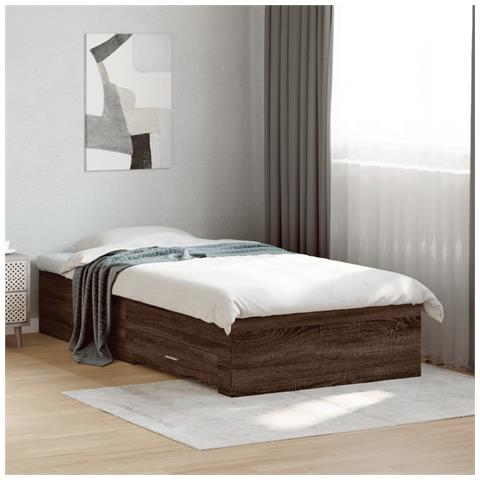 Giroletto Cassetti Rovere Marrone 75x190 Cm Legno Multistrato - Foto 1