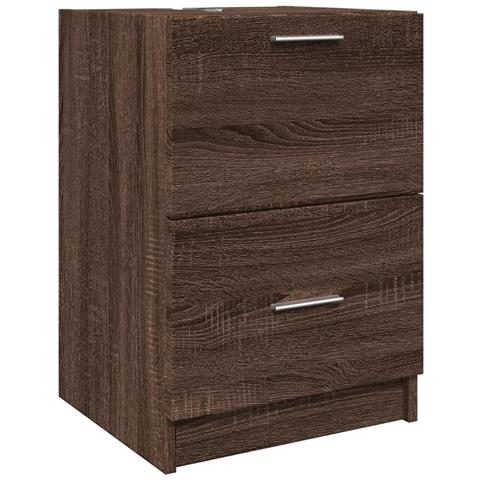Mobile Lavabo Rovere Marrone 40x37x59 Cm In Truciolare - Foto 2
