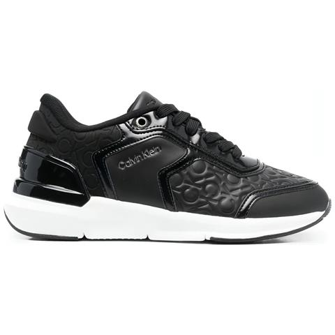 Flexi Mix Trainers Sneakers Pelle Scarpe Donna Nero Eu 36, Hw0hw01375 0gk - Foto 2