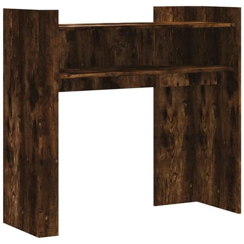 Tavolino Consolle Rovere Fumo 100x35x90 Cm In Legno Multistrato - Foto 2