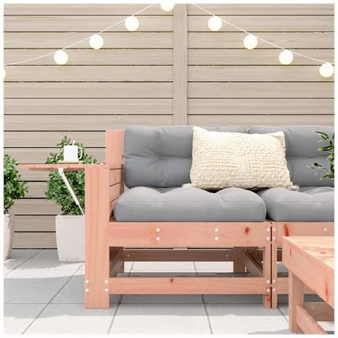 Lusso Casadino - Divano Da Giardino Senza Braccioli Con Cuscino Massello Douglas - Foto 2