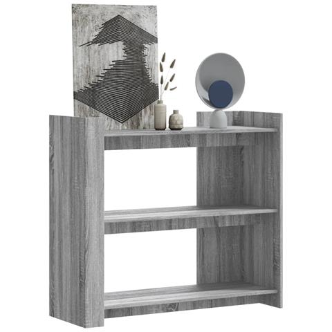 Tavolo Consolle Grigio Sonoma 100x35x90 Cm In Legno Multistrato - Foto 8