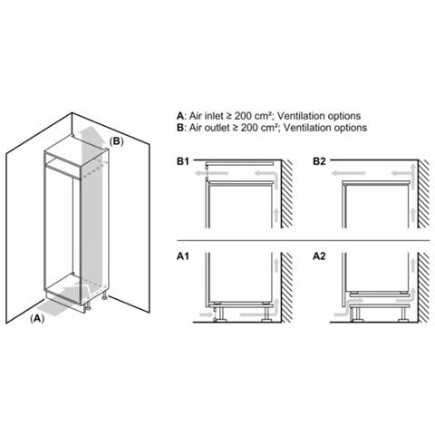 Frigorifero Combinato Da Incasso 383l - Kb7962fe0 - Foto 8