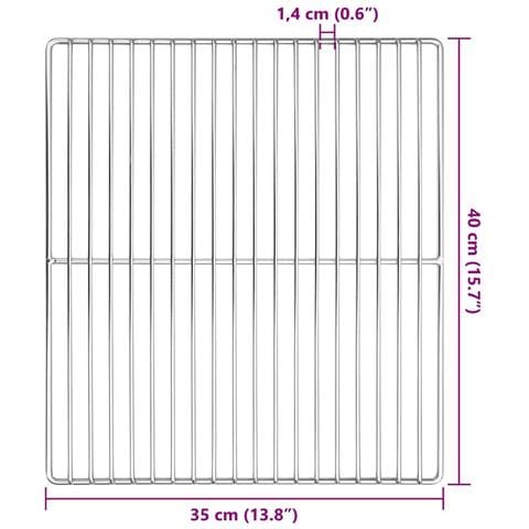 Griglia BBQ Rettangolare 40x35 cm in Acciaio Inossidabile 304 - Foto 6