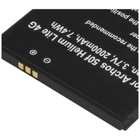Batteria Sostitutiva Per Archos 50f Helium Lite 4g Li-ion 3,7v 2000mah - Foto 2