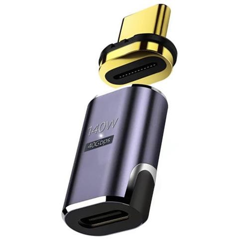 Adattatore Magnetico Da Usb-c Femmina A Usb-c Maschio Da 140 W (confezione Da 1) - Foto 3