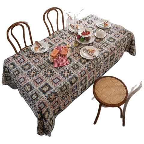 Tovaglia Da Tavola A Quadri Retrò Francese - Eleganza E Protezione Per La Tua Tavola Xl - Foto 1