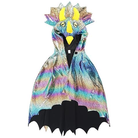 Mantello Da Dinosauro Per Bambini Con Cappuccio Costume Di Halloween Xs/s 110-120cm - Foto 7