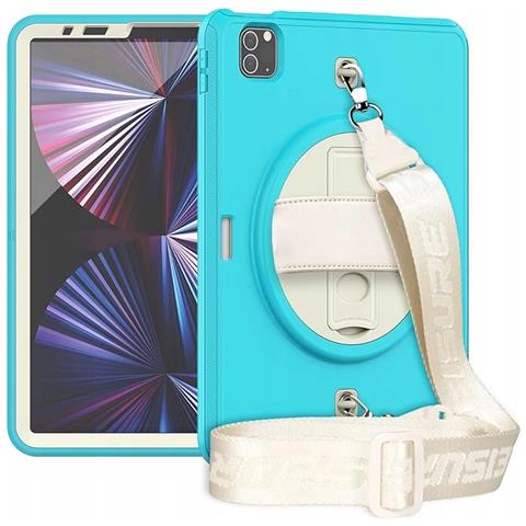 Custodia Per Ipad Pro 11” E Air4/5 Con Supporto E Tracolla Turchese - Foto 2