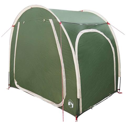 Tenda porta biciclette con tetto Verde 218 x 156 x 180 cm - Foto 1