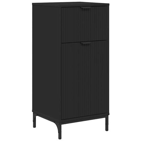 Mobile da Bagno Nero 39.5 x 36 x 88 cm Legno multistrato - Foto 1