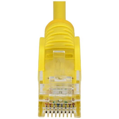 Cavo Ethernet CAT6 Giallo da 2m; Patch UTP con Plug RJ45 Antigroviglio e Rilievi di Trazione, Cavo Lan Slim in Rame Puro 28AWG, Sottoposto a test Fluke - Foto 2
