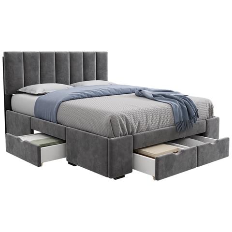 Letto Con 4 Cassetti Su Ruote E Struttura Stabile - Foto 1