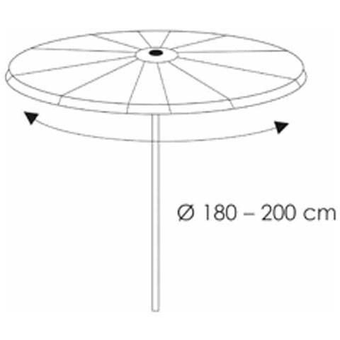 Copertura Protettiva Deluxe Per Gazebo Ø180-200 Cm - Foto 2