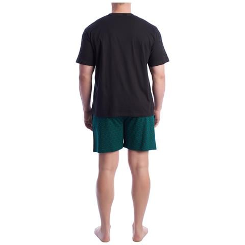Pigiama Estivo Da Uomo In Cotone A Maniche Corte Kl30000 - Foto 2