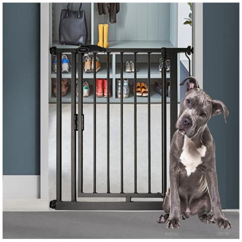 Bettacare Cancelletto Per Animali Con Chiusura Automatica, 68,5cm - 75cm, Nero Opaco, Stretto - Foto 2